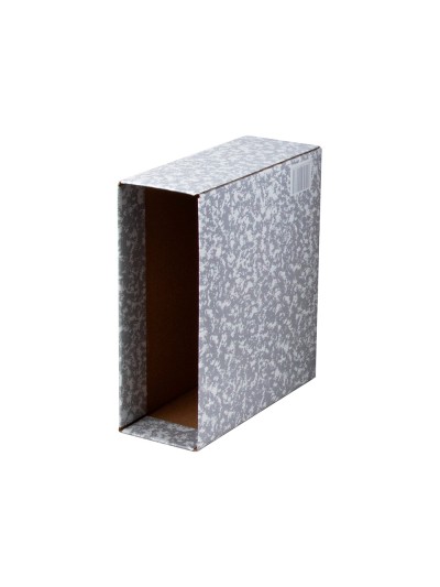 Caja archivador liderpapel classic red cuarto gris