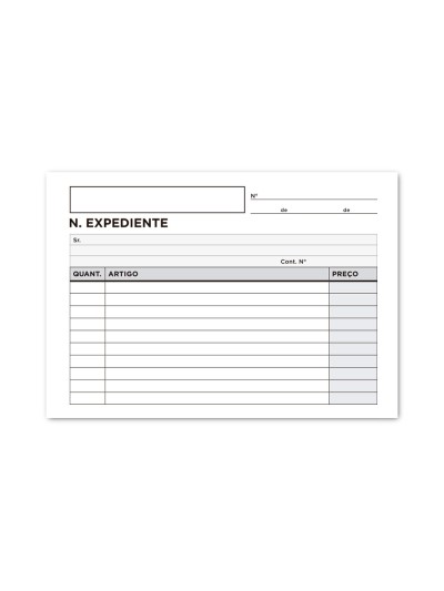 Talonario liderpapel notas de expediente octavo duplo texto en portugues