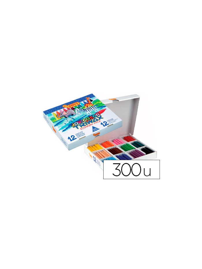 Lapices cera jovicolor triwax caja de 300 unidades 12 colores surtidos Lapices cera jovicolor triwax caja de 300 unidades 12 colores surtidos
