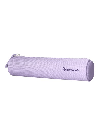 Estuche portatodo liderpapel slim cilindrico 220x45mm lila