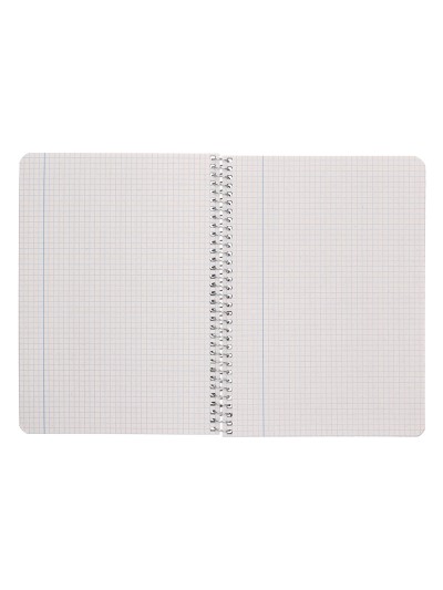 Cuaderno espiral liderpapel cuarto ecouse tapa cartulina kraft 80h papel reciclado 80 grcuadro 4mm