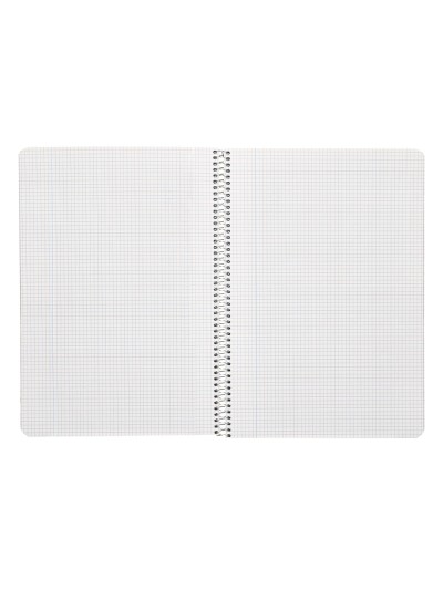 Cuaderno espiral liderpapel din a4 ecouse tapa cartulina kraft 80h papel reciclado 80 gr cuadro 4 mm con margen