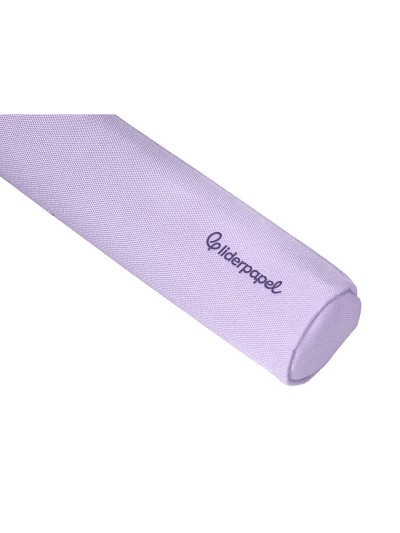 Estuche portatodo liderpapel slim cilindrico 220x45mm lila