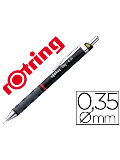 Portaminas rotring tikky 0,35 mm negro