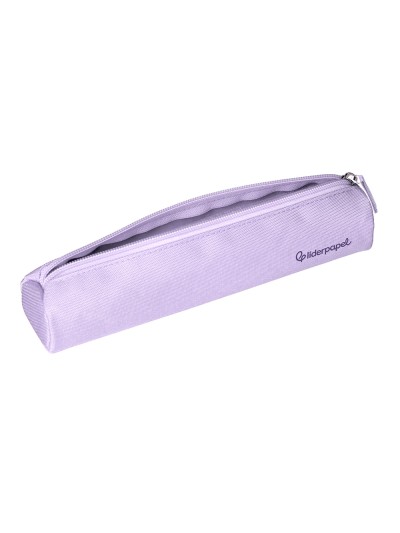 Estuche portatodo liderpapel slim cilindrico 220x45mm lila