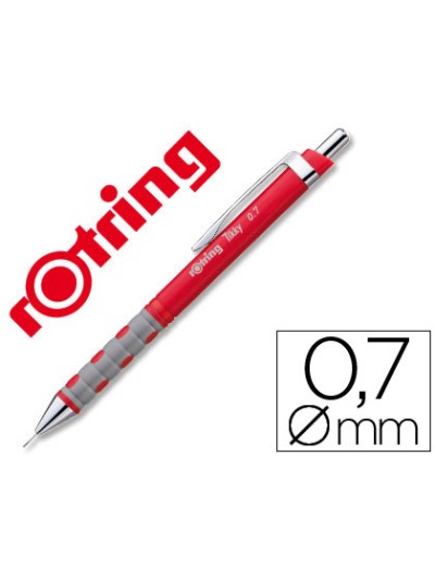 Portaminas rotring tikky 0,7 mm rojo