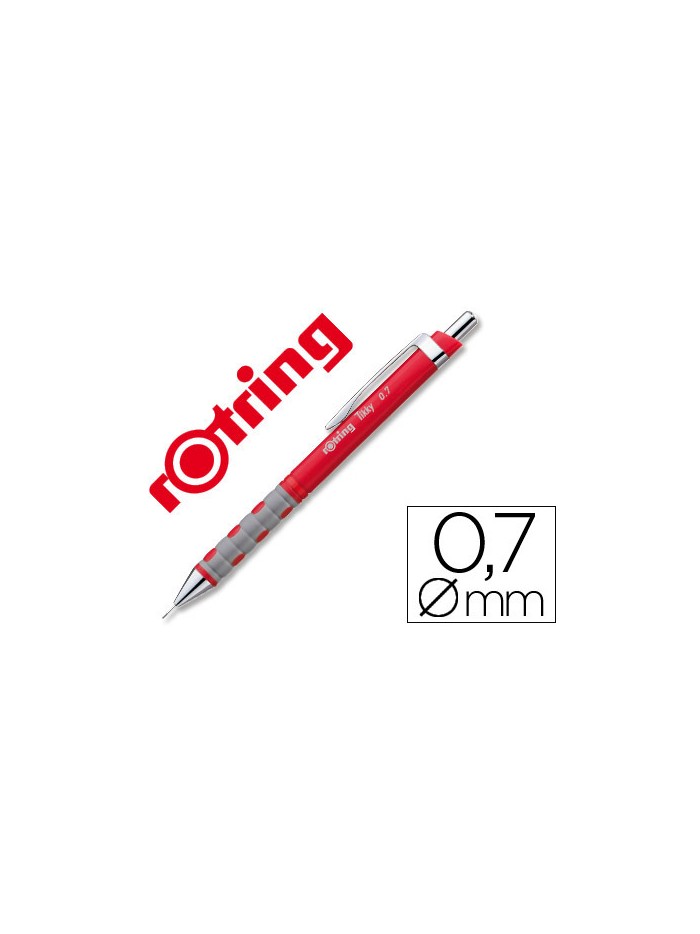 Portaminas rotring tikky 0,7 mm rojo Portaminas rotring tikky 0,7 mm rojo