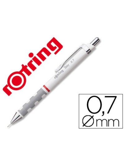 Portaminas rotring tikky 0,7 mm blanco