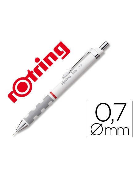 Portaminas rotring tikky 0,7 mm blanco