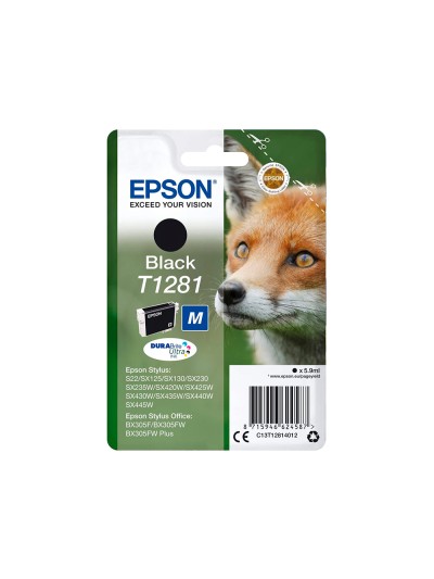 Ink-jet epson t1281 stylus s22 / sx125 negro -170 pag-