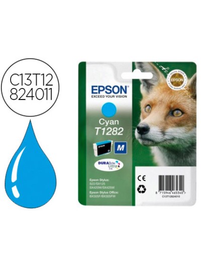 Ink-jet epson t1282 stylus s22 / sx125 cyan -170 pag-