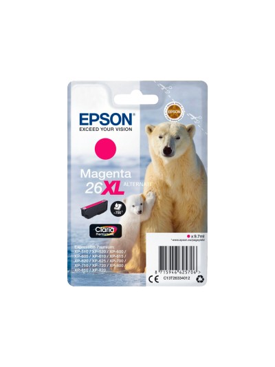 Ink-jet epson 26xl xp600 / 605 / 700 / 800 magenta 700 pag
