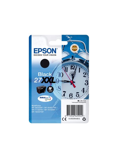 Ink-jet epson 27xxl wf3620 / 3640 / 7110 / 7610 / 7620 negro 2.200 pag