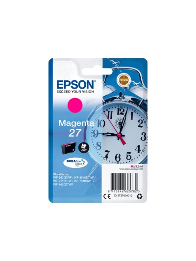 Ink-jet epson 27 wf-3620 / 711 0/ 7610 / 7620 magenta 300 pag