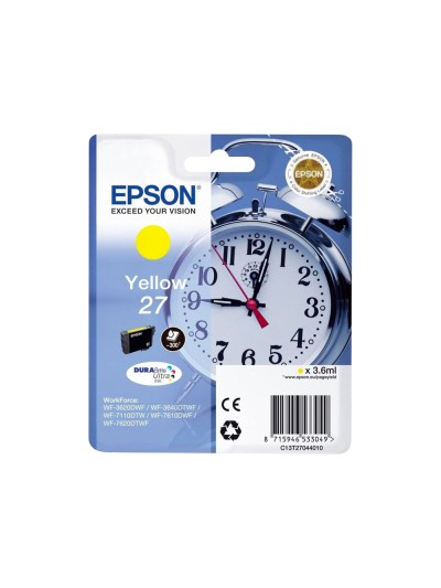 Ink-jet epson 27 wf-3620 / 711 0 / 7610 / 7620 amarillo 2.200 pag