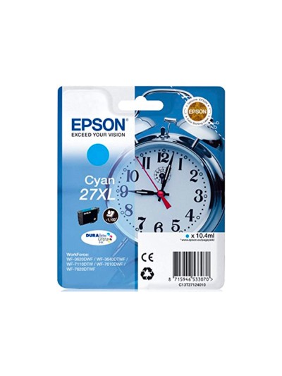 Ink-jet epson 27xl wf3620 / 7110 / 7610 / 7620 cyan 1.100 pag