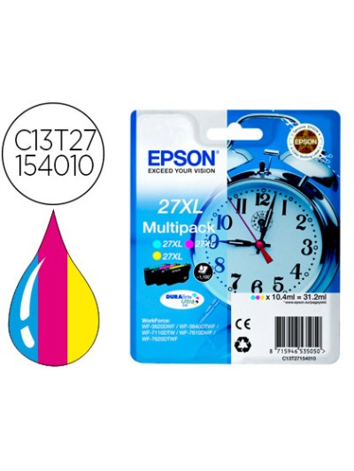Ink-jet epson 27xl wf3620 / 7110 / 7610 / 7620 pack multicolor