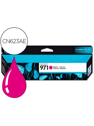 Ink-jet hp 971 officejet pro x451 / x551 / x476 / x576 magenta 2.500 pag