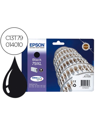 Ink-jet epson 79xl 900p wf 4630 / 4640 / 5110 / 5620 / 5690 / 5690 negro 2.600 pag