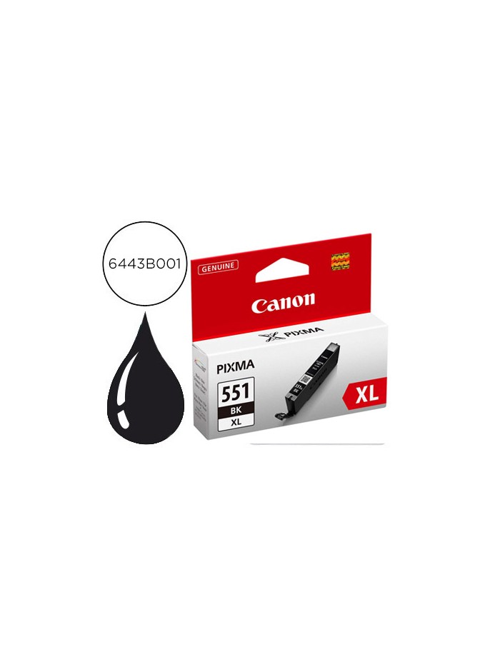 Ink-jet canon cli-551/550xl mg5450 / ip7250 / mg6350 negro Ink-jet canon cli-551/550xl mg5450 / ip7250 / mg6350 negro