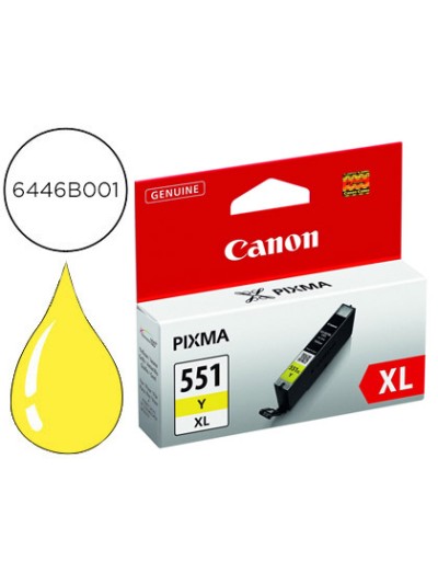 Ink-jet canon cli-551xl ip7250 / mg5450 / mg6350 amarillo