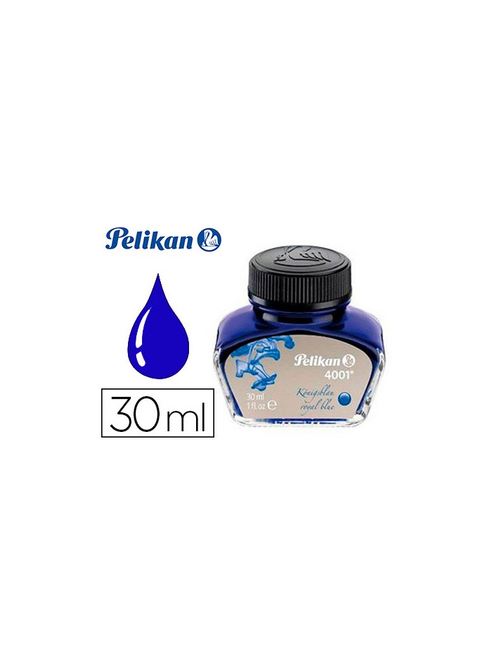 Tinta estilografica pelikan 4001 azul real bote 30 ml Tinta estilografica pelikan 4001 azul real bote 30 ml