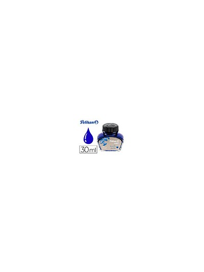 Tinta estilografica pelikan 4001 azul real bote 30 ml