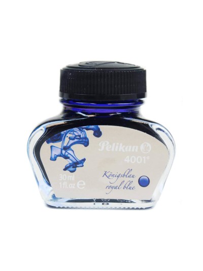 Tinta estilografica pelikan 4001 azul real bote 30 ml