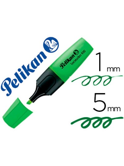 Rotulador pelikan fluorescente textmarker 490 verde