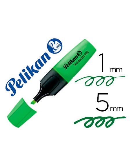Rotulador pelikan fluorescente textmarker 490 verde
