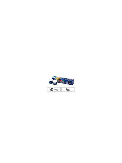 Pintura a dedos pelikan 40 ml cd/40s caja de 5 colores surtidos