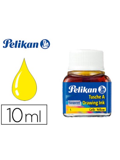 Tinta china pelikan amarillo bote de 10 ml