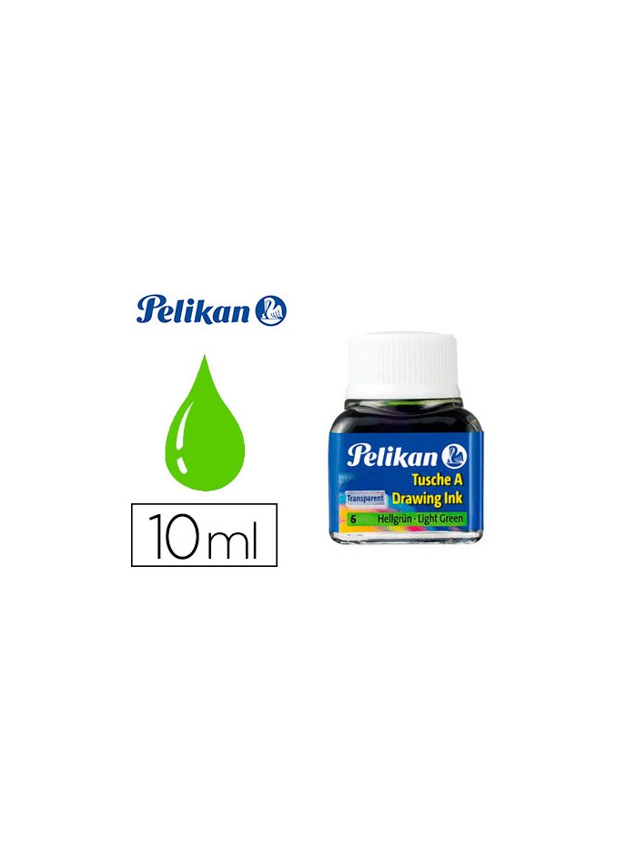 Tinta china pelikan verde claro bote de 10 ml Tinta china pelikan verde claro bote de 10 ml