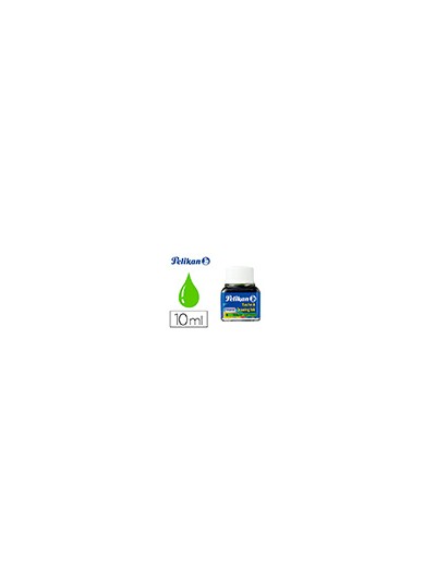 Tinta china pelikan verde claro bote de 10 ml