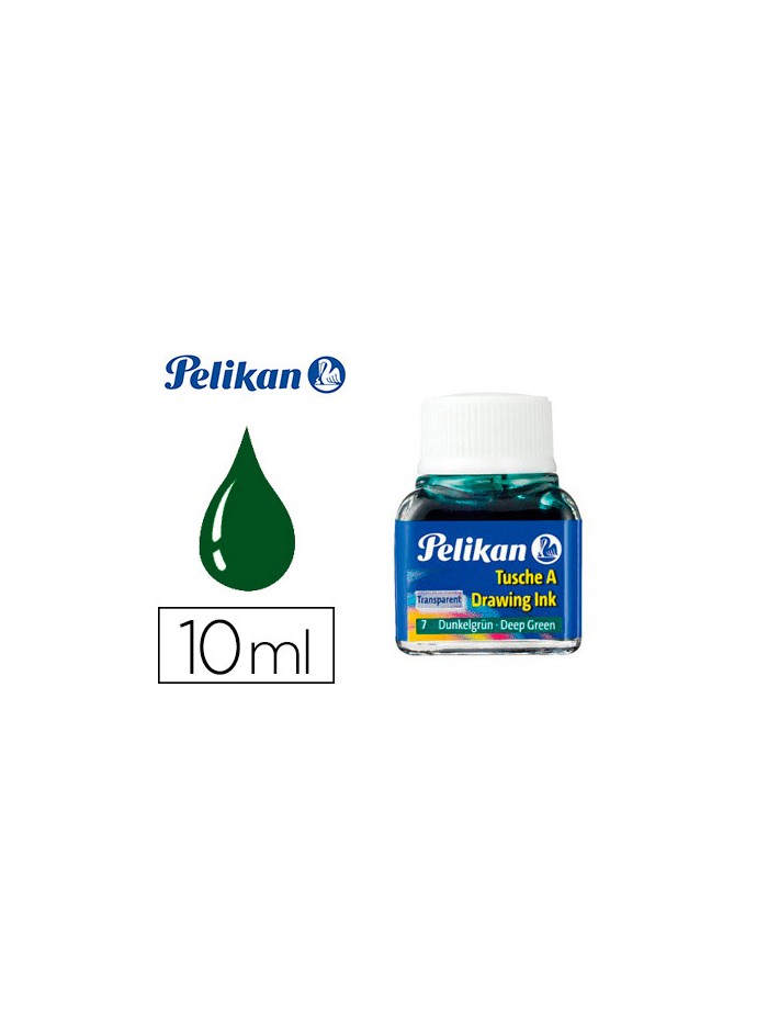 Tinta china pelikan verde oscuro bote de 10 ml Tinta china pelikan verde oscuro bote de 10 ml