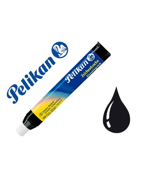 Tinta china pelikan negro cargador 9 ml blister de 1 unidad