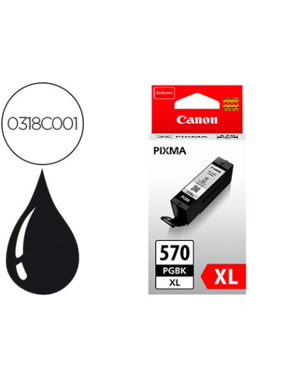 Ink-jet canon pgi-570xl pixma mg5750 / 6850 / 7750 negro 500 pag