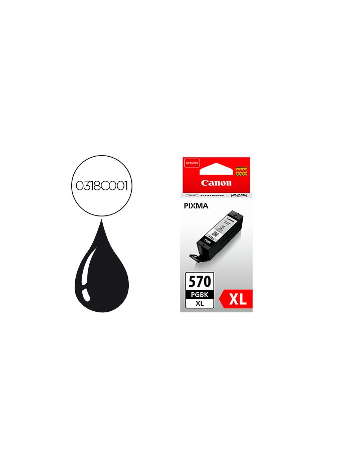 Ink-jet canon pgi-570xl pixma mg5750 / 6850 / 7750 negro 500 pag Ink-jet canon pgi-570xl pixma mg5750 / 6850 / 7750 negro 500 pag