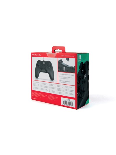 Mando power a con cable para nintendo switch negro