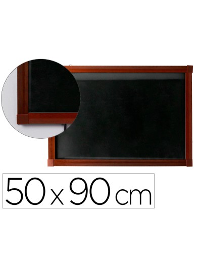 Pizarra cristal liderpapel con led en caballete de madera para rotuladores tipo tiza 50x90cm