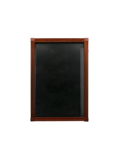 Pizarra cristal liderpapel con led en caballete de madera para rotuladores tipo tiza 50x90cm