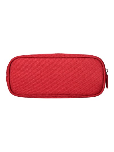 Estuche portatodo liderpapel classic ovalado 2 cremalleras con bolsillo delantero 210x90mm rojo