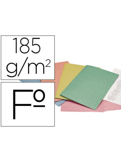 Subcarpeta cartulina liderpapel folio colores surtidos paquete de 25 unidades retractiladas