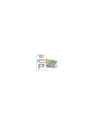Subcarpeta cartulina liderpapel folio colores surtidos paquete de 25 unidades retractiladas