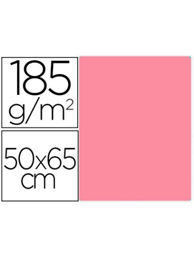 Cartulina guarro rosa chicle 50x65 cm 185 gr
