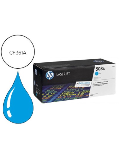 Toner hp 508a laserjet enterprise m552/553/577 cian 5.000 pag