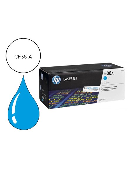 Toner hp 508a laserjet enterprise m552/553/577 cian 5.000 pag