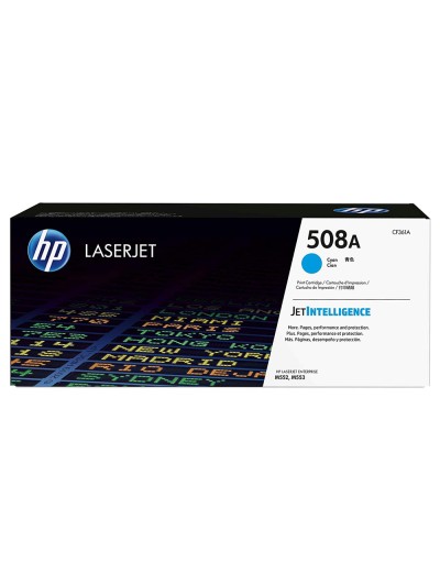 Toner hp 508a laserjet enterprise m552/553/577 cian 5.000 pag