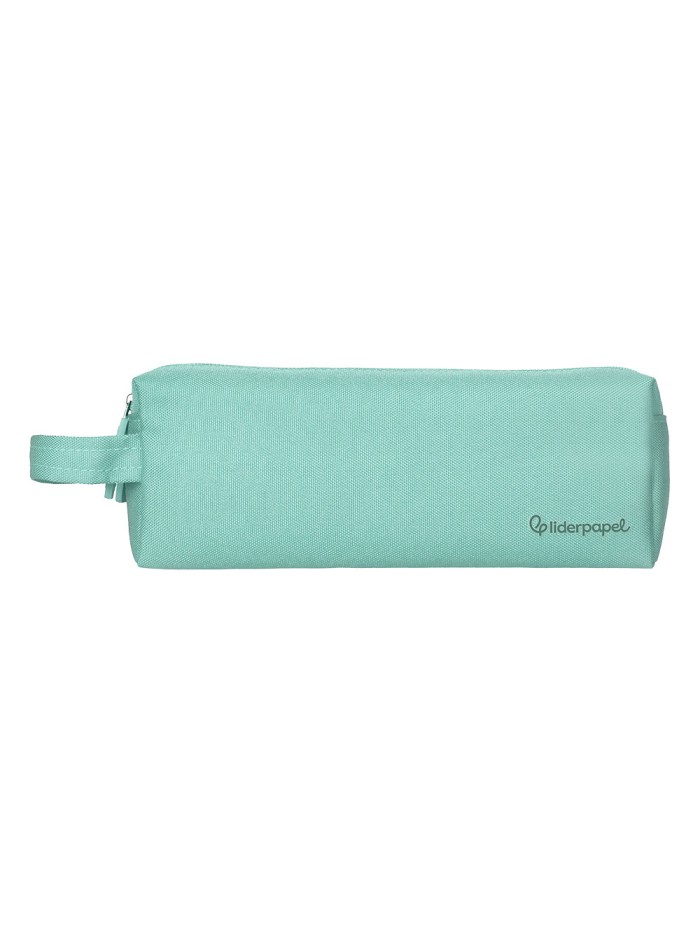 Estuche portatodo liderpapel classic rectangular con asa 2 cremalleras 210 x80mm verde manzana Estuche portatodo liderpapel classic rectangular con asa 2 cremalleras 210 x80mm verde manzana