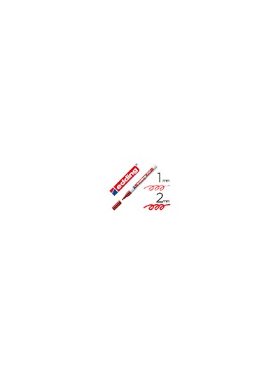 Rotulador edding punta fibra 751 rojo punta redonda 1-2 mm